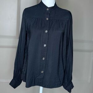 Banana Republic Black Button-Down Women's Shirt